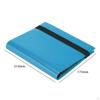 4 Pockets Trading Card Carrying Binder Hold for 160 Cards Protective Sleeves Band Closure