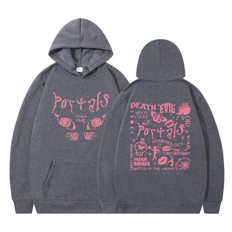 Autumn Winter Fashion New Melanie Martinez Portals Women's Hoodie Top Summer Women's Loose Short Sleeve Men's Hoodie