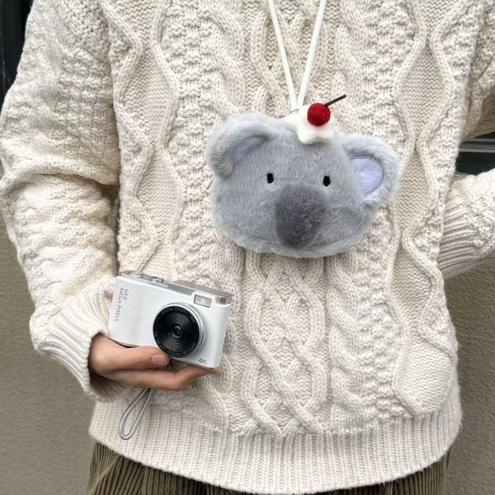Cute Coin Purse Snowman/Seal/Koala With Lanyard Makeup Bag Portable CCD Storage Bag Small Items Storage
