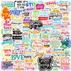 200 Creative Illustrations In English Motivational Passionate Phrases Stickers Decorative Folders, Pencil Case Refrigerators