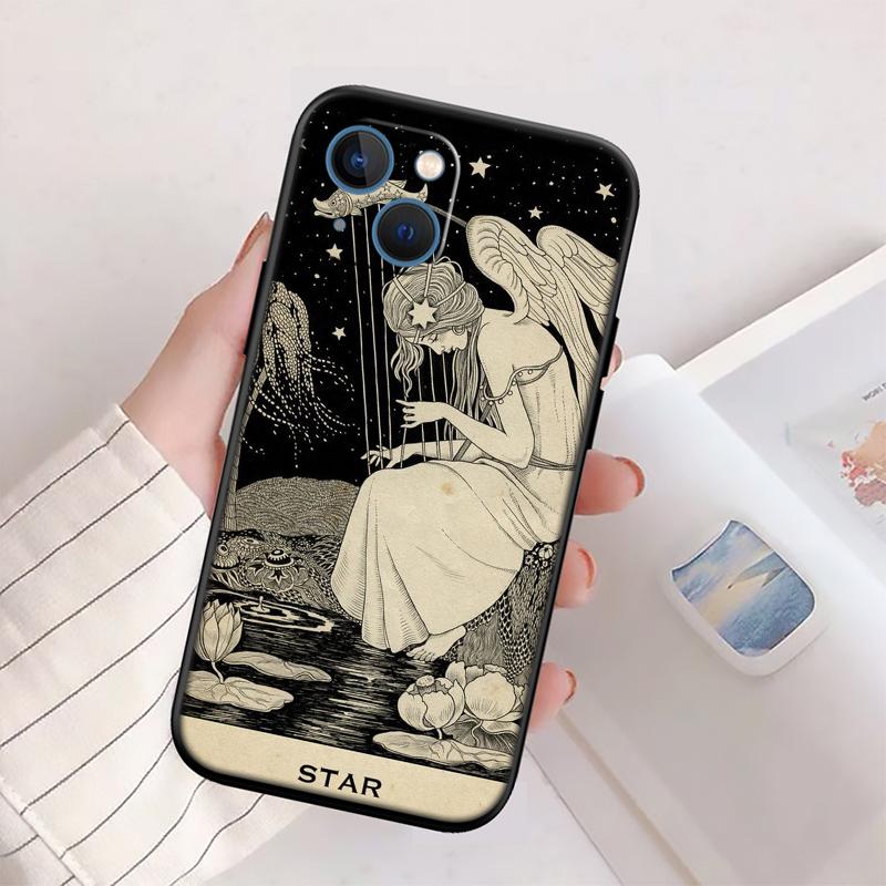 QE10 Divination Tarot Phone Case for OPPO A40 A60 A80 A15 A16 A16K A12 A17 A17K A54 A54S A53 A53S A55 A56 A57 A98 F23