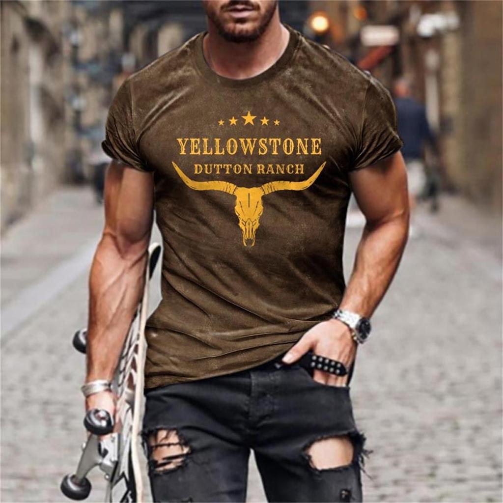New Street Trend 3D Printed T-shirt Summer Casual Loose Sports Style 3D Printed Short Sleeve