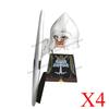 Medieval Knight Figures Building Blocks Elf Guard Dwarf Warrior Wild Boar Sheep Mount Fantasy Movie Character Soldier Bricks Toy