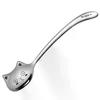Food Grade Stainless Steel Cartoon Cute Cat Spoon For Coffee Tea Dessert Stirring Daily Use