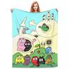 Barbapapa Coral Fleece Plush Throw Blanket Cute Cartoon Blankets for Sofa Travel Lightweight Bedding Throws