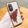 Nova 9 SE Gradient Glitter Butterfly Quicksand Phone Case For Huawei Nova 10 12 11 10 5T 7 11 9 8 7 SE Pro Y70 Plus Soft Cover