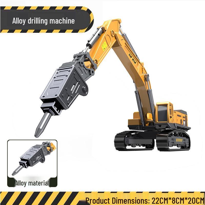 Free Shipping Children's Alloy Excavator & Crane Toy Set