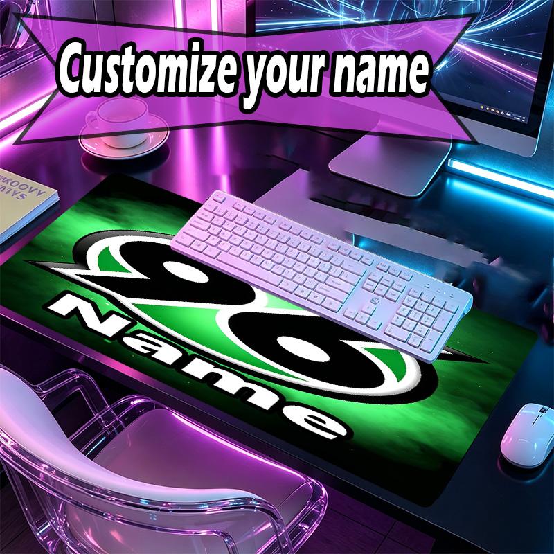 Custom Name Personalized Hannover 96 Football Pattern Mousepad, Laptop PC Desk Mat, Decorative Desk Mat for Home Keyboard Pad Gift