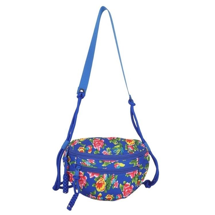 Women's Shoulder Crossbody Bag Printed Multi Pocket Small Bag Printed Ethnic Bag Casual Waist Bag Chest Bag