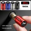 4Pcs Car Styling Metal Wheel Tire Valve Caps Dust Accessories For Dacia Duster Logan Sandero Stepway Dokker Lodgy MCV Spring