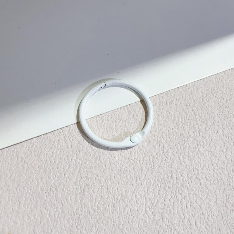 Baking Paint Color Keychain with Spring Buckle: DIY Box Bag Opening Alloy Accessory