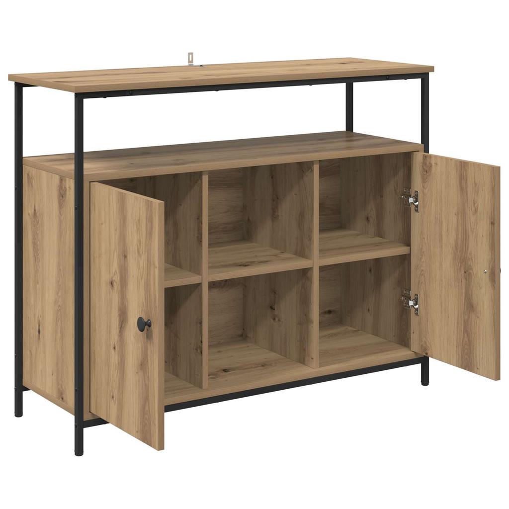 Sideboard Artisan Oak 100 x 35 x 80 cm Wood Based Material