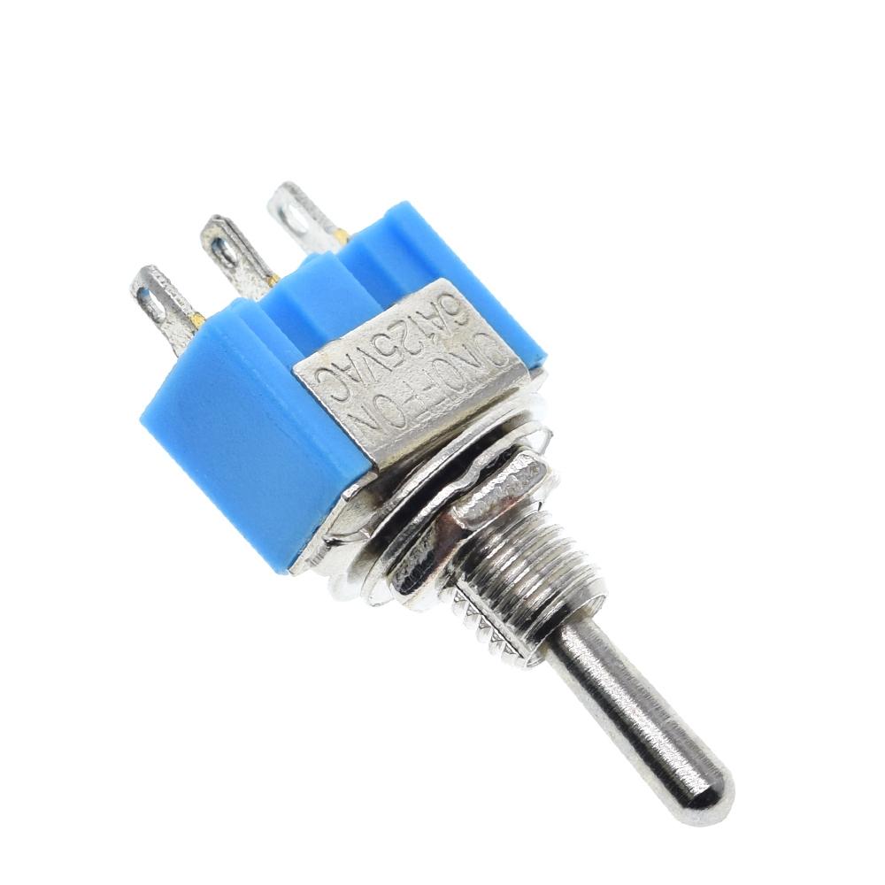 1/5Pcs DIY Toggle Switch ON-OFF-ON / ON-ON 3Pin 3 Position Latching MTS-103 MTS-102 AC 125V/6A 250V/3A Power Button Switch Car