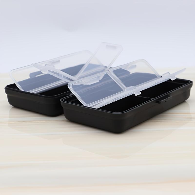 Portable Foldable USB Flash Drive Organizer Box with Lid-Lightweight PP Material,Multi-Compartment Storage for Office Supplies