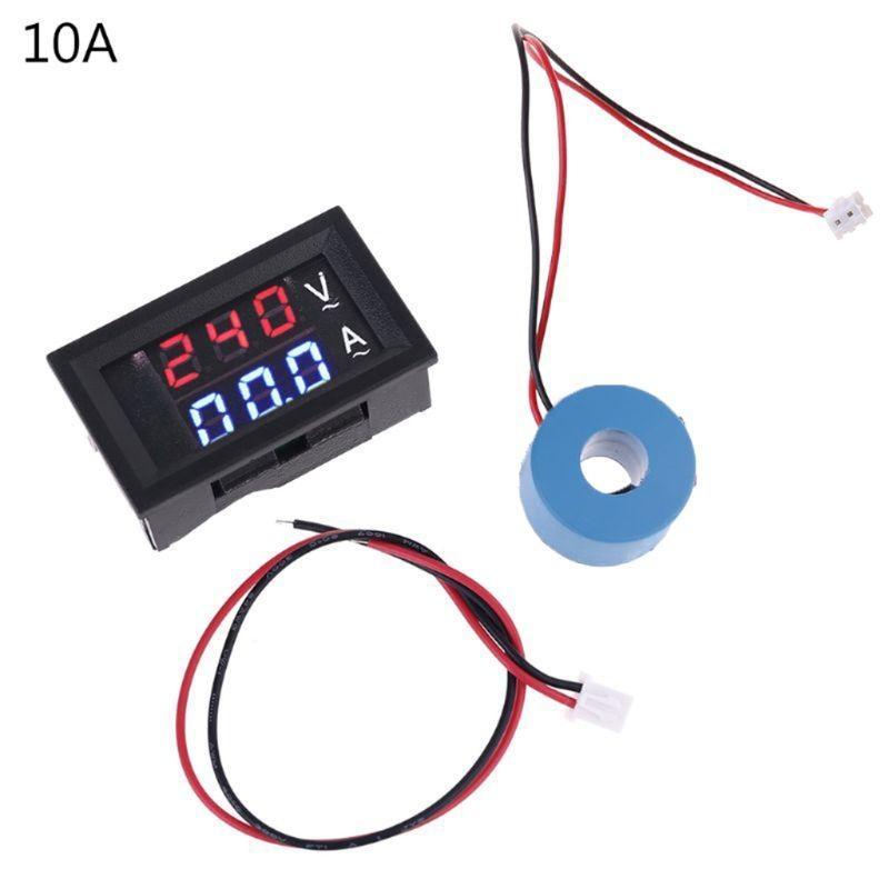 AC 60-500V Gauge Current Display Meter 10/50/100A Voltmter Ammeter Multifunction Digital Display Gauge -10~65℃
