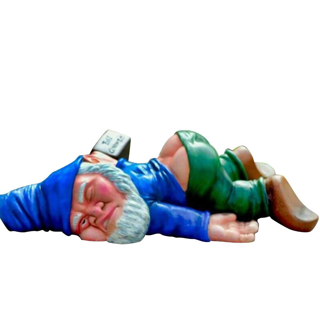 Divertente Statua Di Gnomi Ubriachi Da Giardino Sdraiati Decorazione Sculture In Resina Blu Acquista In Modo Economico - Spedizione Gratuita, Recensioni Reali Con Foto