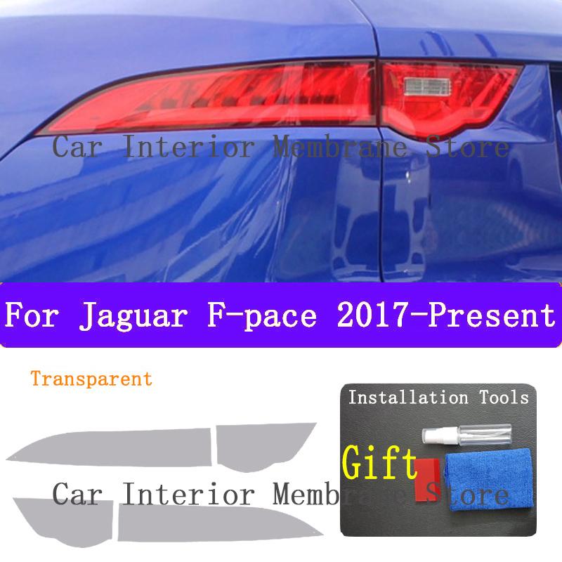 For Jaguar F-Pace 2017- Car Exterior Headlight Anti-scratch Front Lamp Tint TPU Protective Film Repair Accessories Sticker