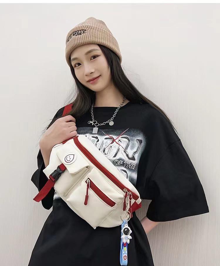 

Японская трендовая нагрудная сумка кроссбоди - Универсальная, легкая, повседневная спортивная сумка для мужчин и женщин