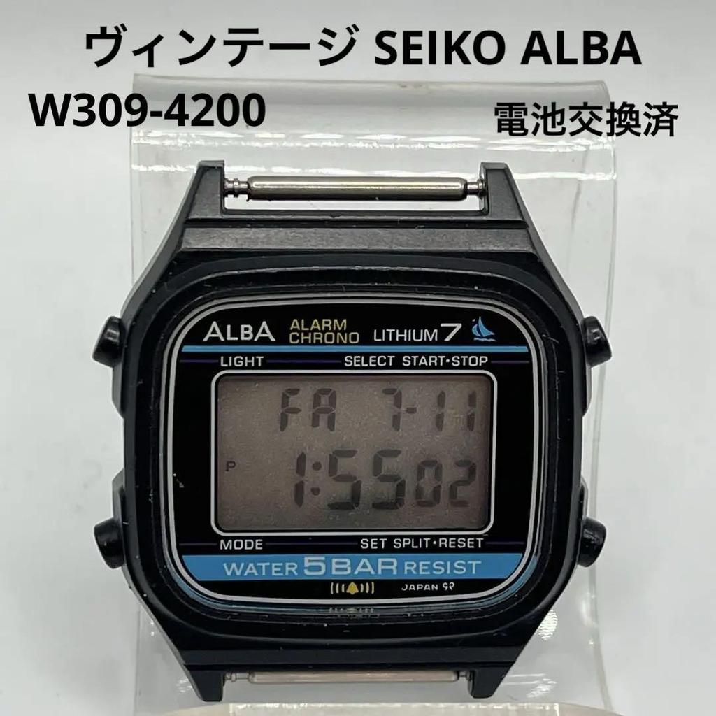 [USED] Ultra Rare! Vintage Seiko Alba W309-4200 with Replaced Battery