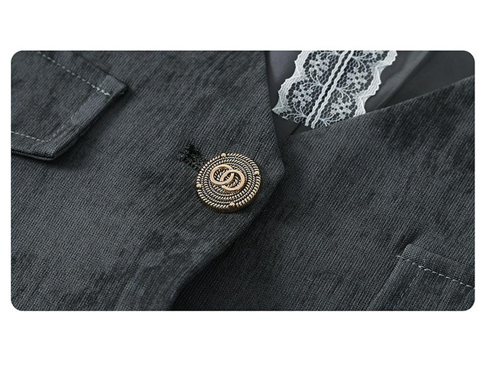 Women's Spring Blazer & Cardigan Set: Elegant Two-Piece for Middle-Aged and Elderly