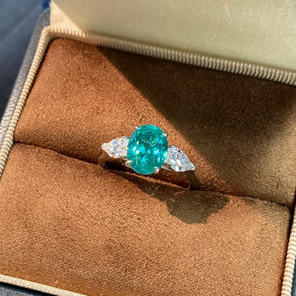 925 Sterling Silver Paraiba Tourmaline Ring