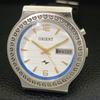 VINTAGE ORIENT AUTOMATIC JAPAN MENS WHITE COLOR DIAL WATCH a700155-5 R201-a700155