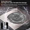 Fast Drainage Floor Drain Cover Anti-odor Sewer Drain Protector Floor Drain  Bathroom Kitchen
