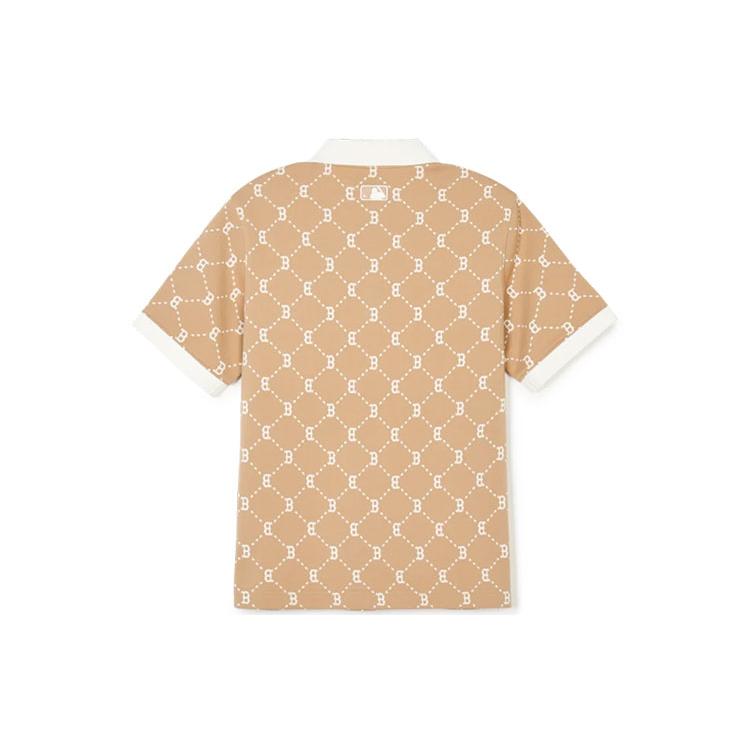 New MLB Polo Shirts Women's Khaki 3FPQM0243-43CAL