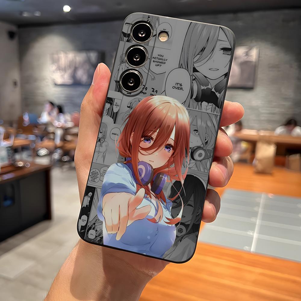 

Anime Miku Nakano Phone Case For S23 Fe Samsung S24 Ultra S25 S22 S20 S21 Plus A16 A54 A34 A53 Back Cover Samsung s25ultra