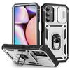 For Samsung Galaxy A15 4G/5G Case TPU+PC Slide Camshield Kickstand Phone Cover