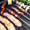 3PCS Heat Resistant BBQ Grilling Net Non-Stick Barbecue Pad Household Grilling Grid Mat  Camping