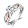 Angel Wings Zircon Women's Ring: European & American Hot-Selling Creative Design