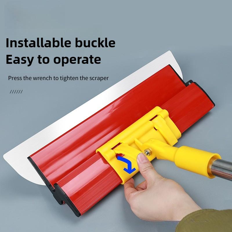 Multi Functional Stainless Steel Scraper Floor Plastering Trowel Interior Walls Renovation Putty Scraping Leveling Tool Set
