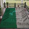Custom Text Printed Rug Ireland Rugby Non Slip Floor Carpet For Home Room Decor
