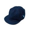 [karaku] [Indigo dye series] Cotton linen ball cap with toucan embroidery