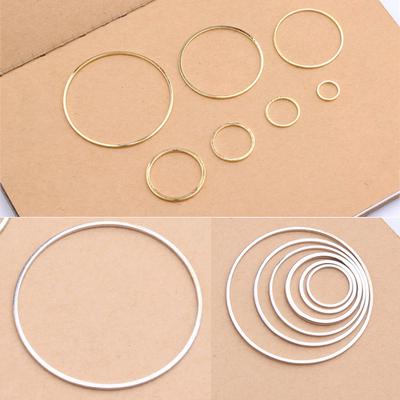 10Pcs/Pack Circle Round Rings for DIY Earrings Making Jewelry Accessories 8/12/15/20/25/30/38mm