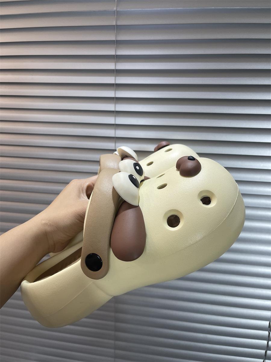 

Новые летние шлепанцы с дырками, женская летняя обувь на толстой подошве для выхода в свет, женские сандалии с закрытым носком 40/41 (Fits 39/40)