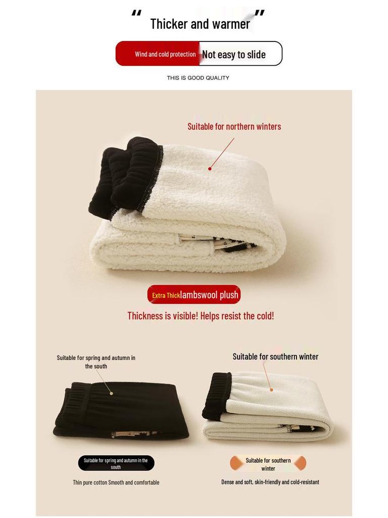 Girls' Fleece-Lined Leggings: Stylish Cotton Pants for Autumn & Winter - Wear Outside, Soft Velvet, Cozy Warmth