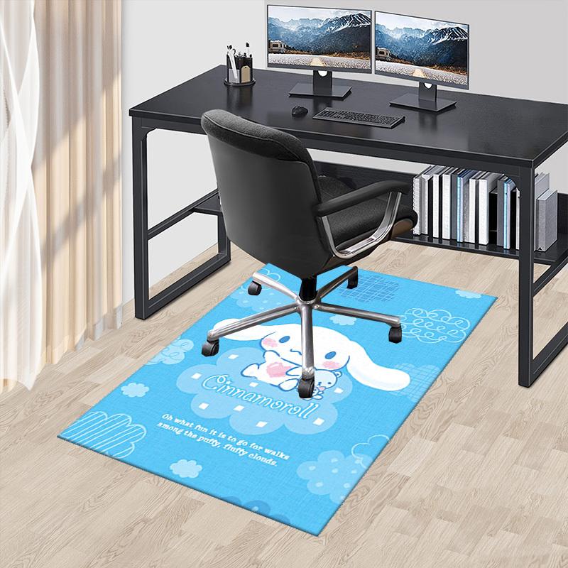 

Cinnamoroll Anime Cartoon Design Chair Mat - Non-Slip Rug for Office, Home Decor, Living Room, Bedroom, Gaming Room, Dormitory Carpet - Suitable for A 60cm by 90cm
