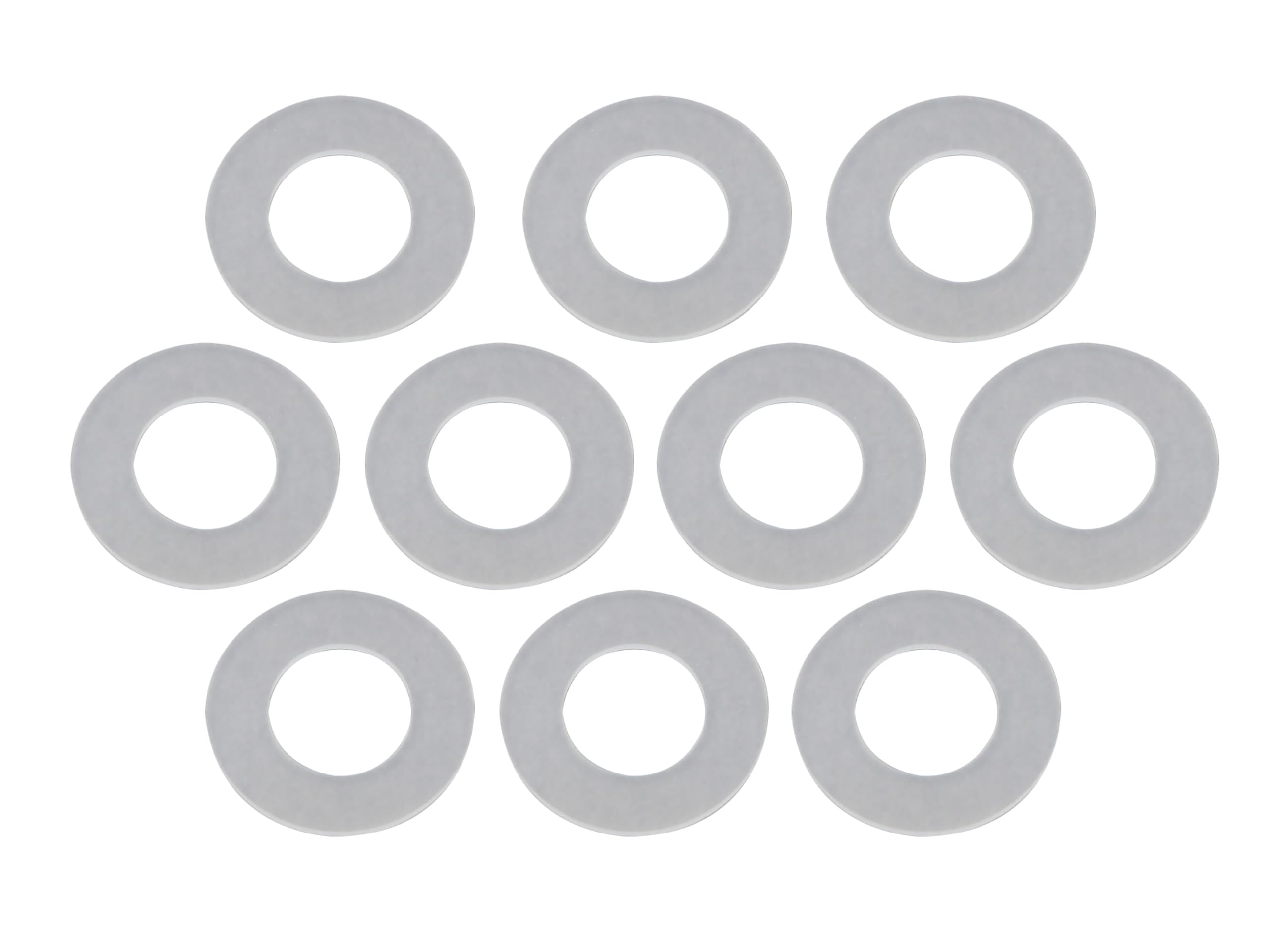 

POSH FACE 990015 Motorcycle Goods, Nylon Washers, M5 (Pack of 10), White білий