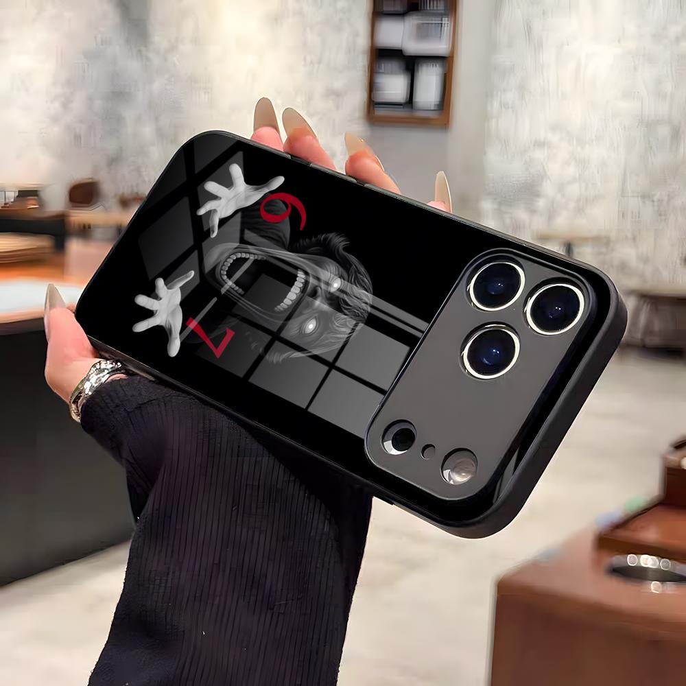 

67 Six Seven Phone Case For IPhone 17 Air 16 E Pro Max 15 14 13 Mini 12 Pro 11 Max Plus Black Glass Cover iPhone 11