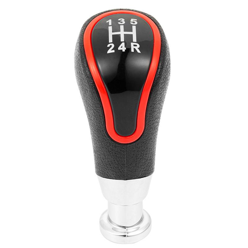 5 Speed Manual Gear Shift Knob Car Gearbox Handles Stick Lever Head PU Leather For LADA Car Styling Auto Accessories Parts