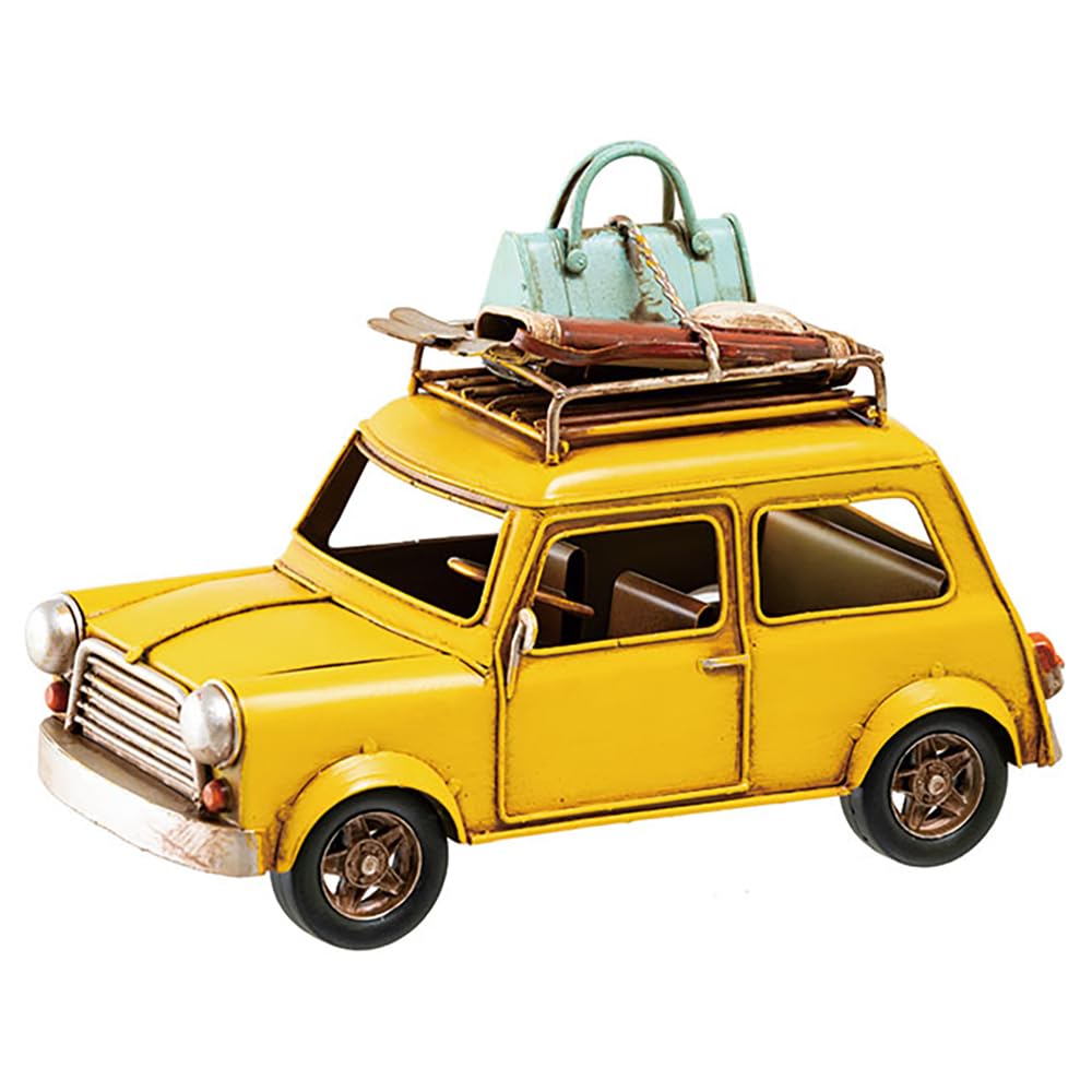 

HEADS Interior Decoration W200×D100×H145mm Yellow 1 pc Interior Tin Car HEADS BRZ-INT19 жёлтый