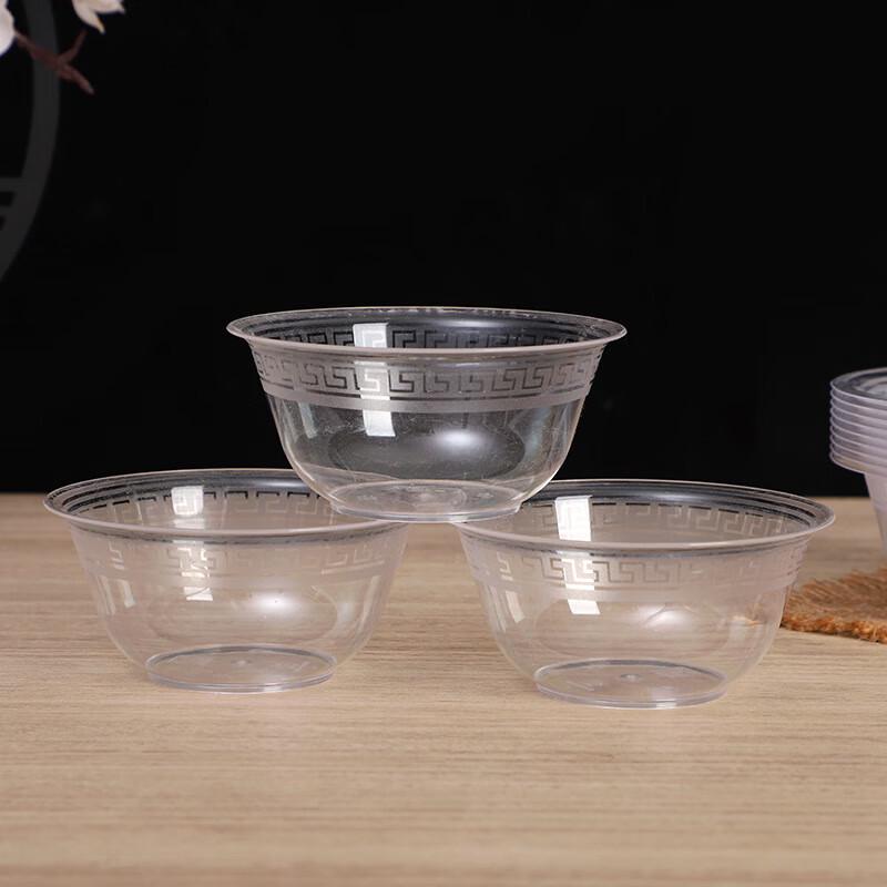 Yudefeng Disposable Transparent Thickened Snack & Soup Bowls