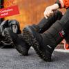 Mens Snow Boots Thickened Plush Warm Cotton Boots Outdoor Non-slip Platform Boot High-top Winter Boots for Men Botas Para Hombre