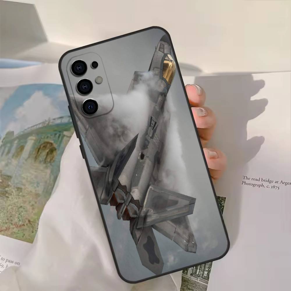 Raptor Aircraft phone Case For Samsung S26,25,24,21,22,23,30,20,Ultra,Plus,Fe,Lite Black Soft Cover Samsung S20fe