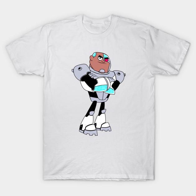 

T Shirt Women Teen Titan Cyborg Harajuku Print Kawaii Tshirt Summer Short Sleeve Female T-Shirt Top Tee