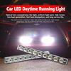 2Pcs 9-LED Daytime Running Lights Long Strip Design LED Strip Lights Driving Lamps  Fog Conditions