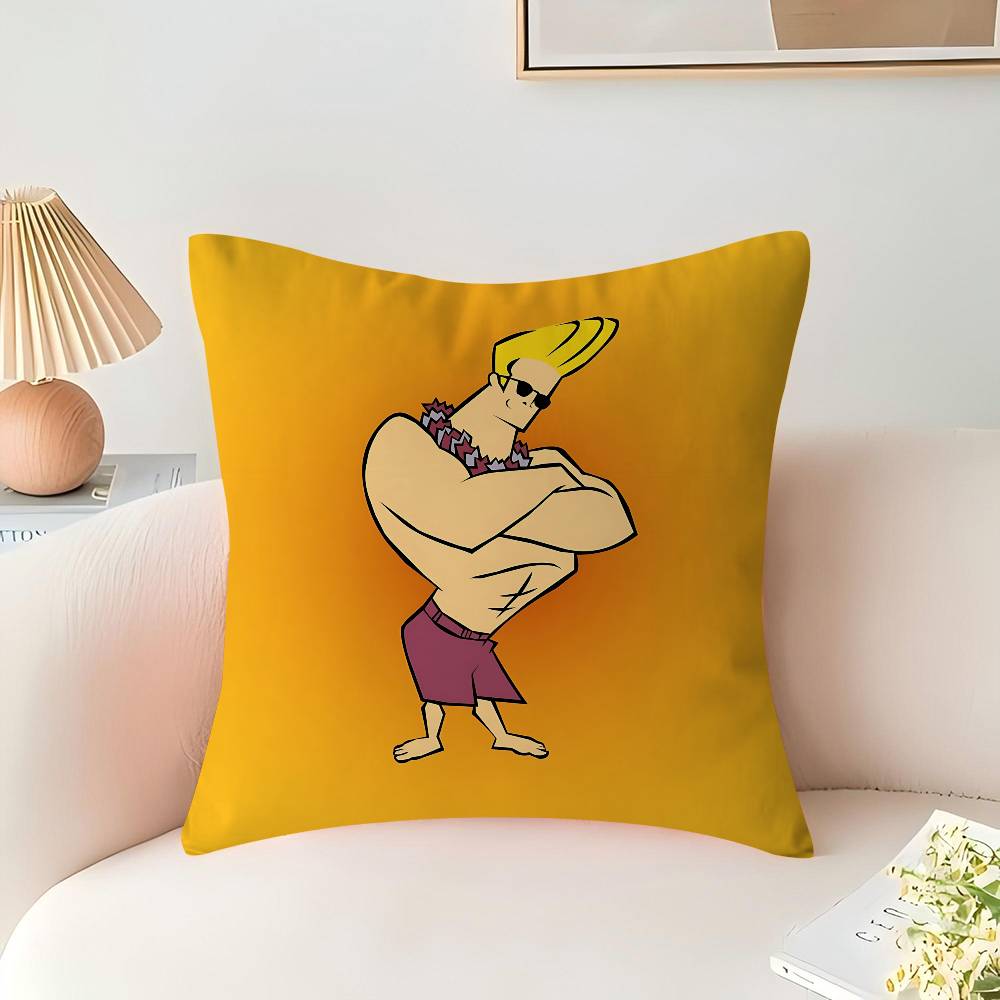 Cartoon J-Johnny Bravo Pillow Cover Sofa Cushion Cover Home Room Decoration Children Gift