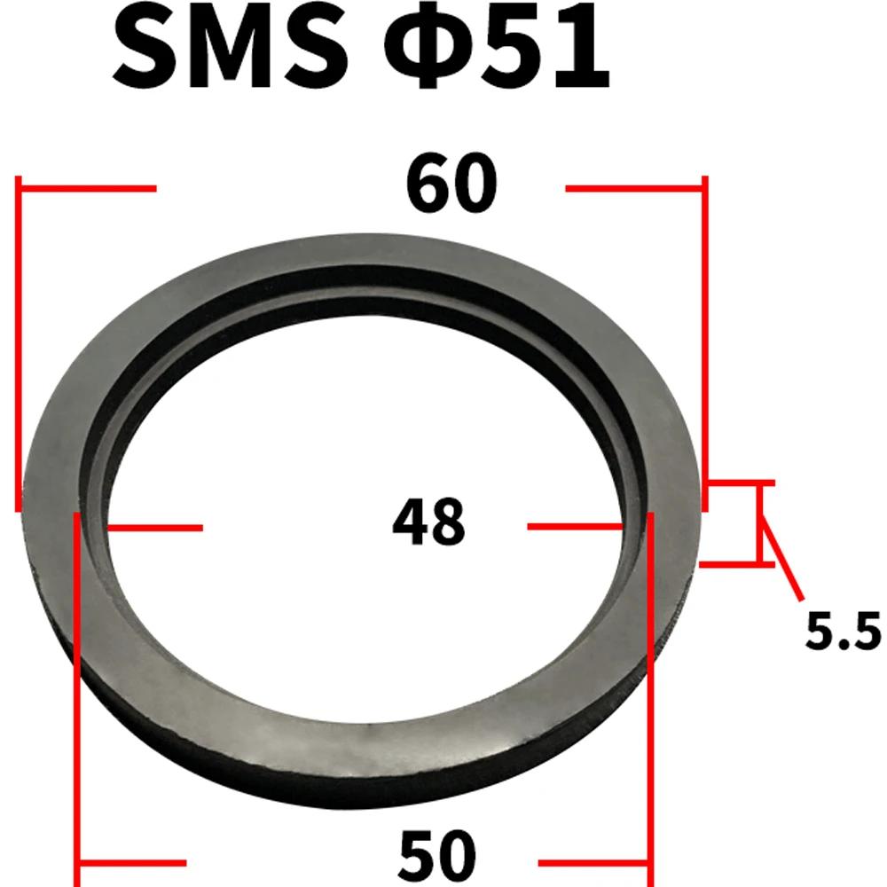 19 25 32 38 45 51 57 63 -159mm EPDM Flat Seal Gasket For Stainless SMS Union Sanitary Homebrew